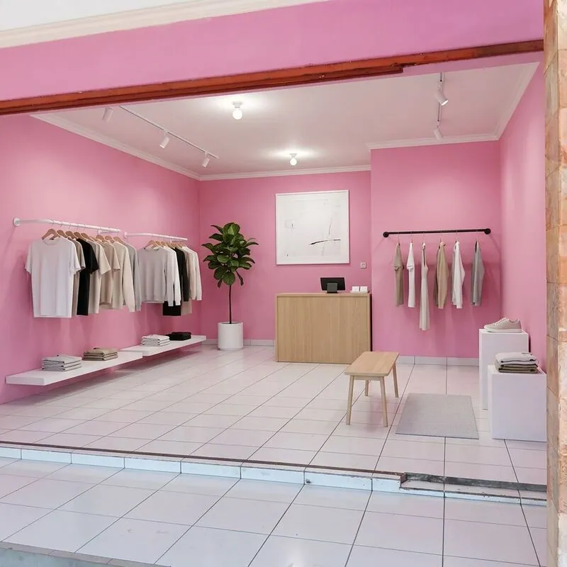 Minimalist Clothing store
