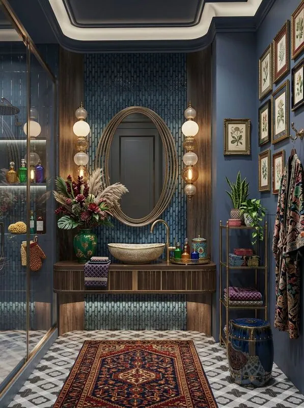 Maximalist Bathroom