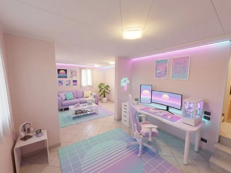 Vaporware Gaming room