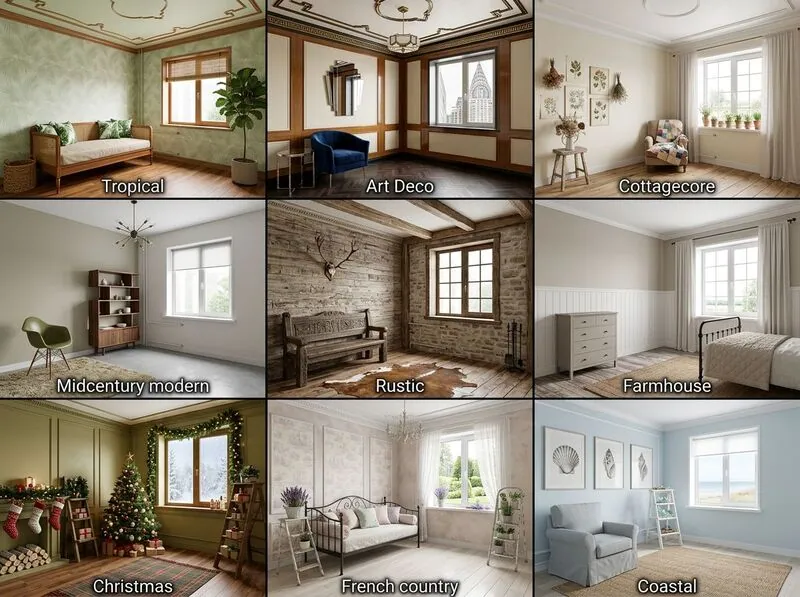 Explore multiple styles Living room