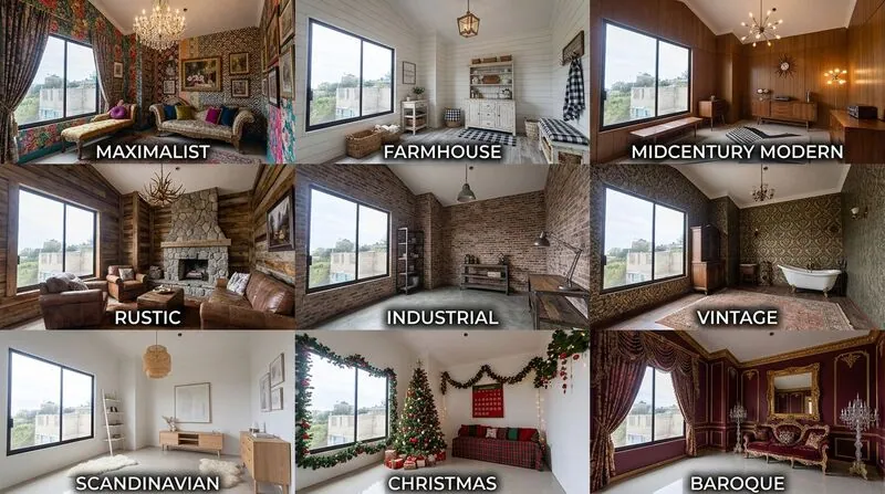 Explore multiple styles Living room