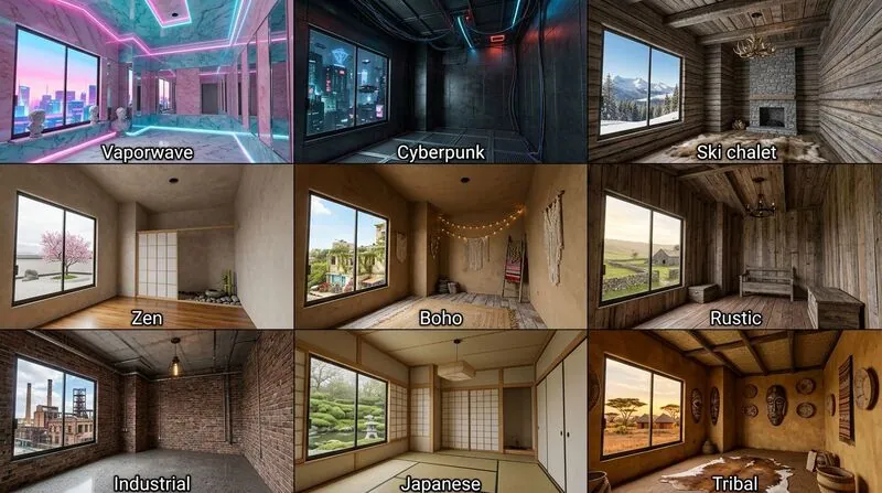 Explore multiple styles Living room