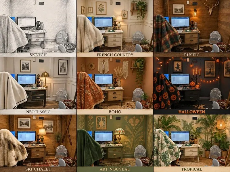 Explore multiple styles Home office