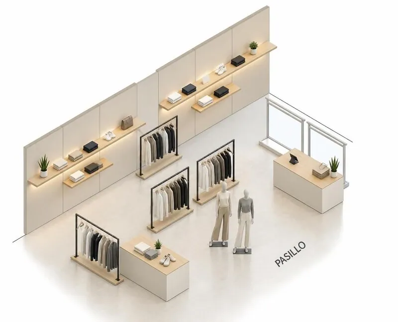 Minimalist Clothing store
