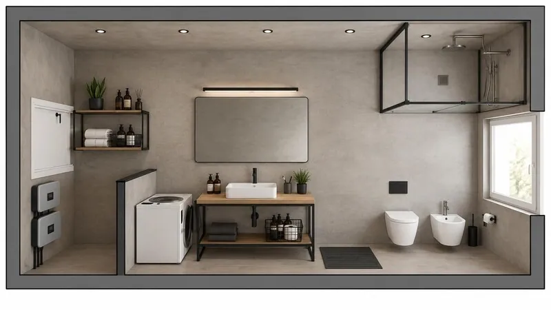 Industrial Bathroom