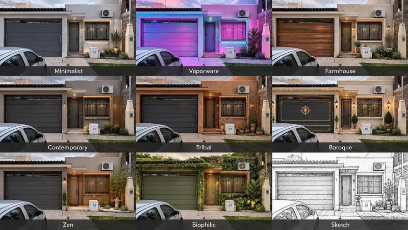 Explore multiple styles House exterior