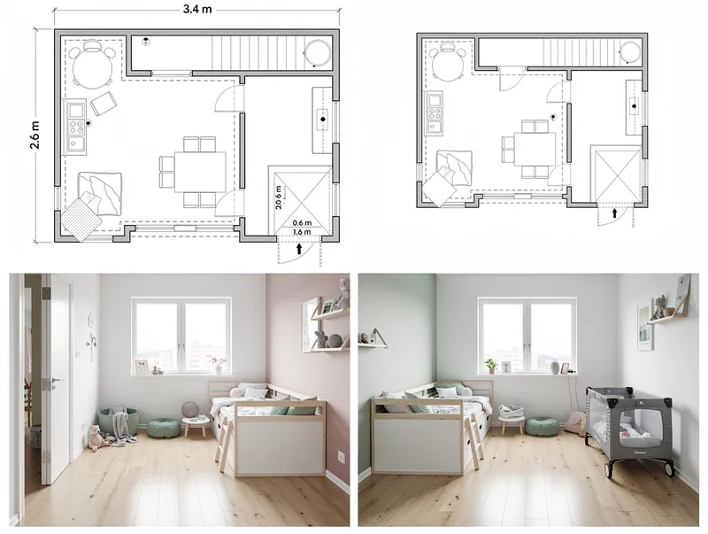 Scandinavian Kids playroom