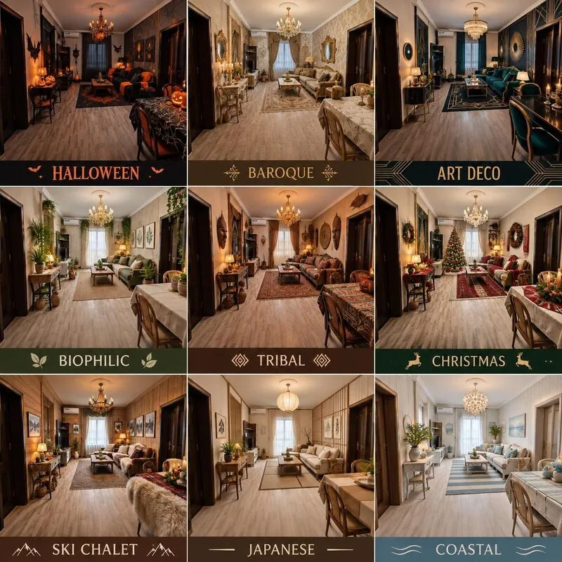 Explore multiple styles Living room