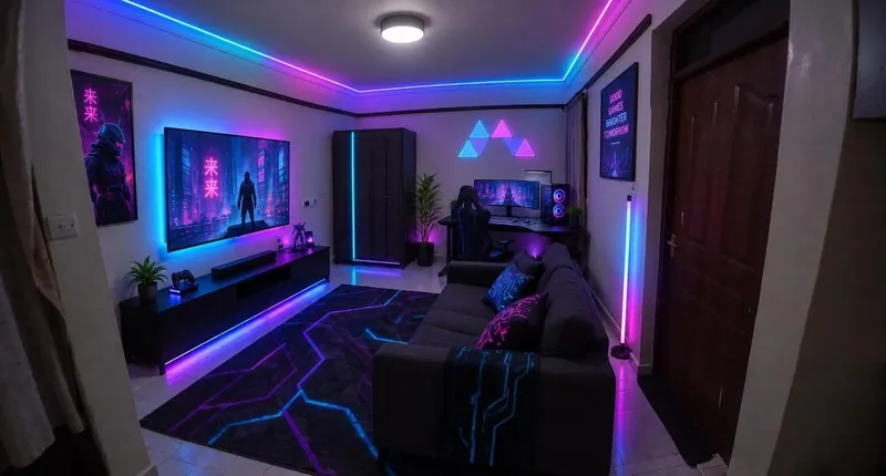 Cyberpunk Gaming room