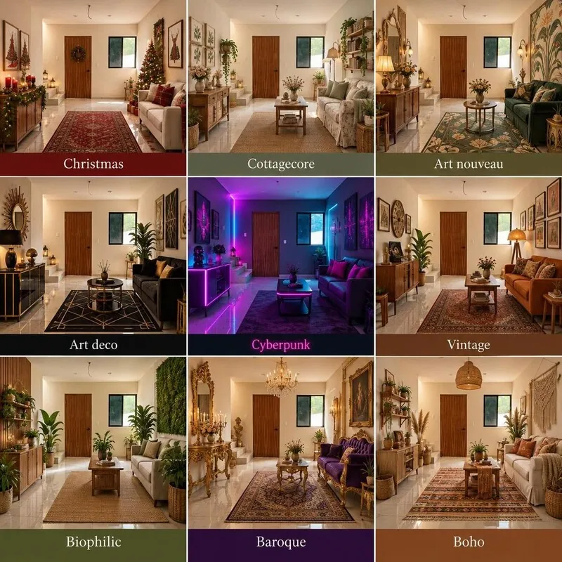 Explore multiple styles Living room