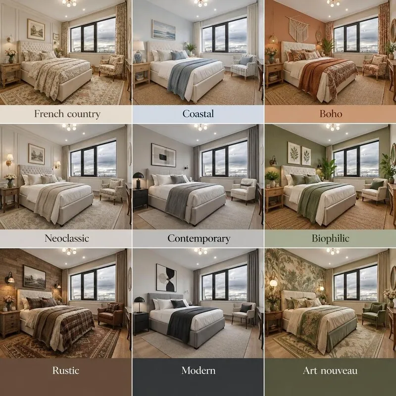 Explore multiple styles Bedroom