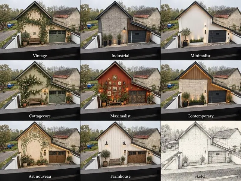 Explore multiple styles House exterior