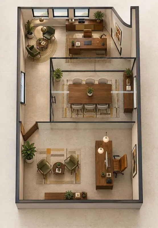 Midcentury modern Office