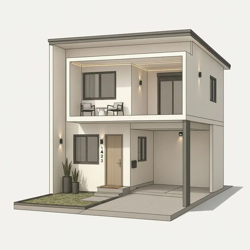 render of a house interior