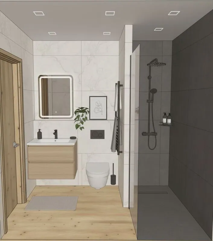render of a house interior