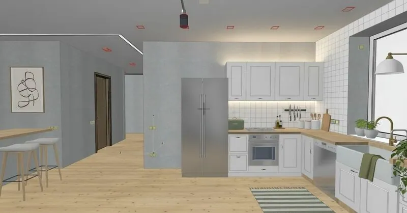 render of a house interior