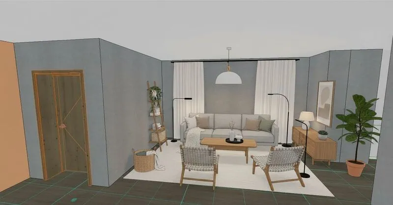 render of a house interior