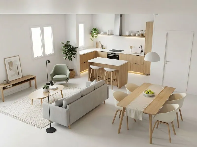 render of a house interior