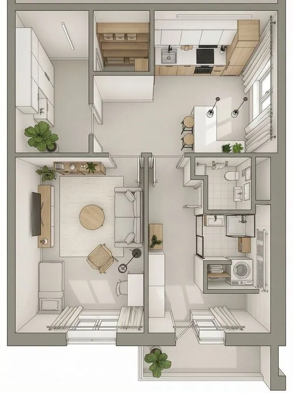 render of a house interior