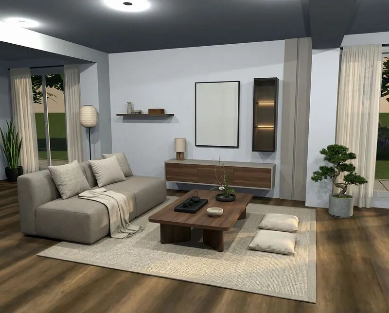 render of a house interior