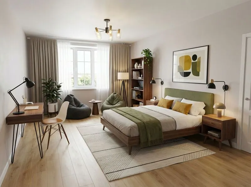 Midcentury modern Bedroom