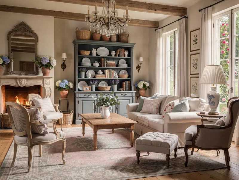 French country Living room