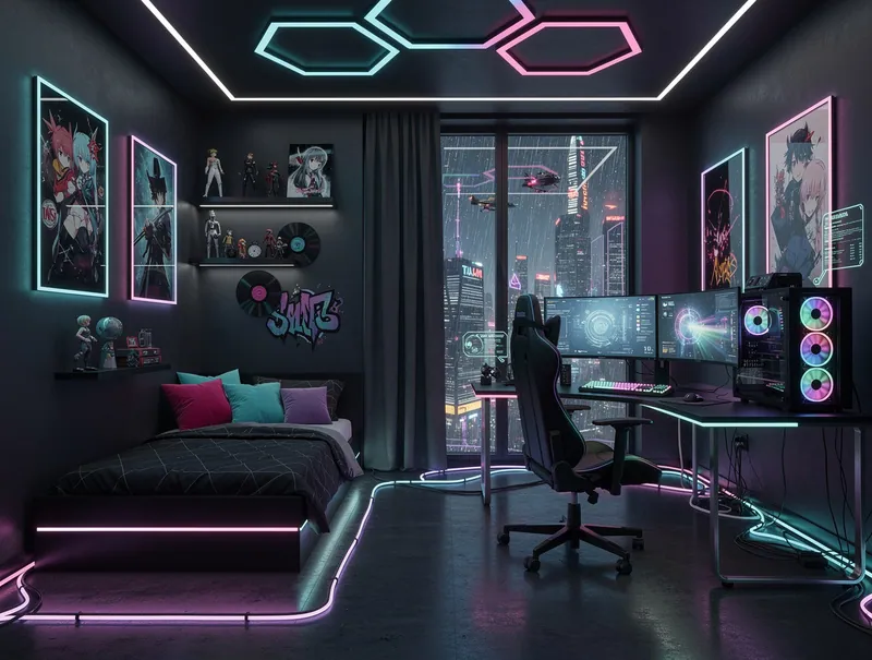 Cyberpunk Bedroom