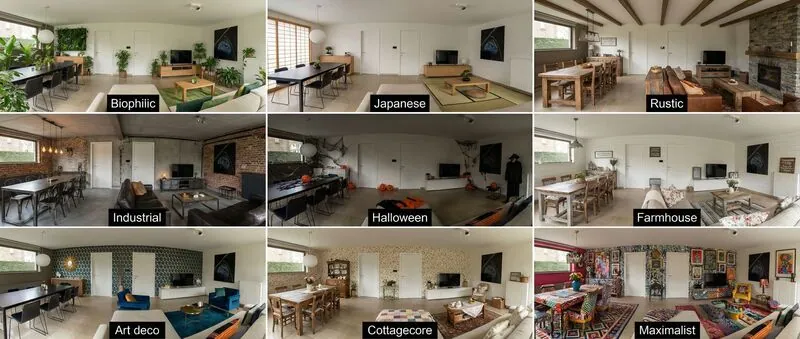 Explore multiple styles Living room