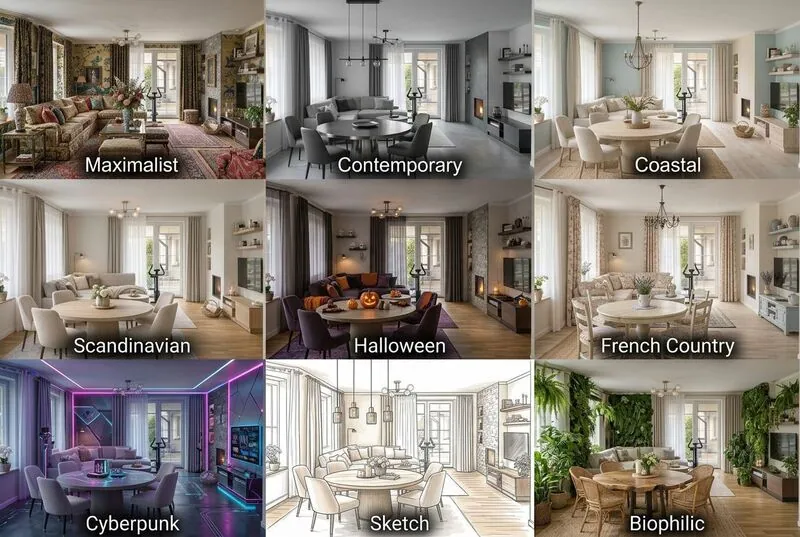 Explore multiple styles Living room