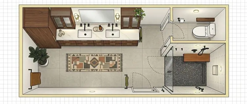 Midcentury modern Bathroom