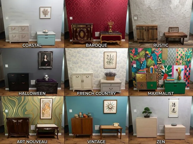 Explore multiple styles Living room