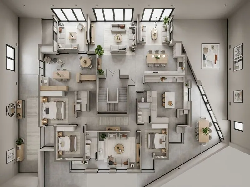 Contemporary Living room