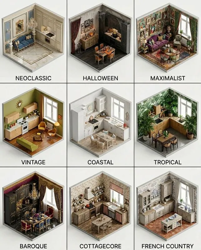 Explore multiple styles Living room