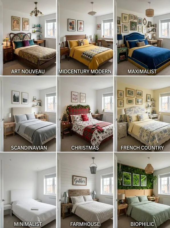 Explore multiple styles Bedroom