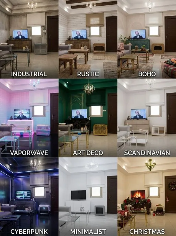 Explore multiple styles Living room