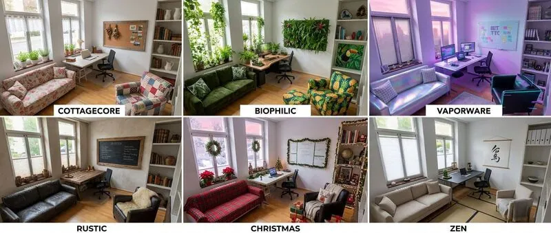 Explore multiple styles Meeting room