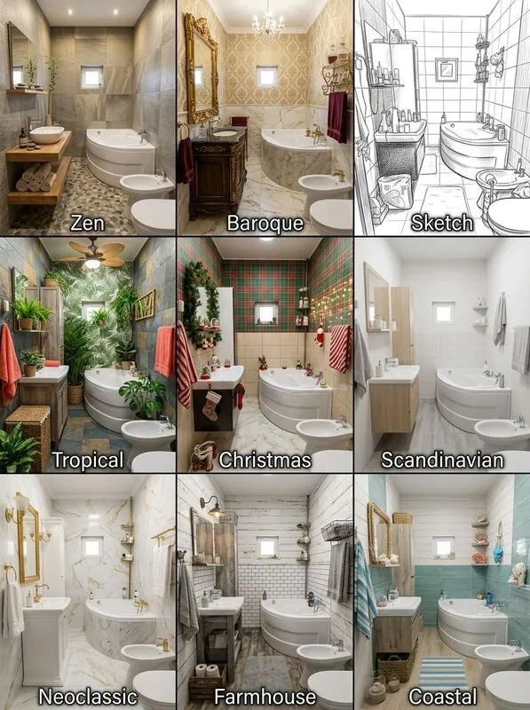 Explore multiple styles Bathroom
