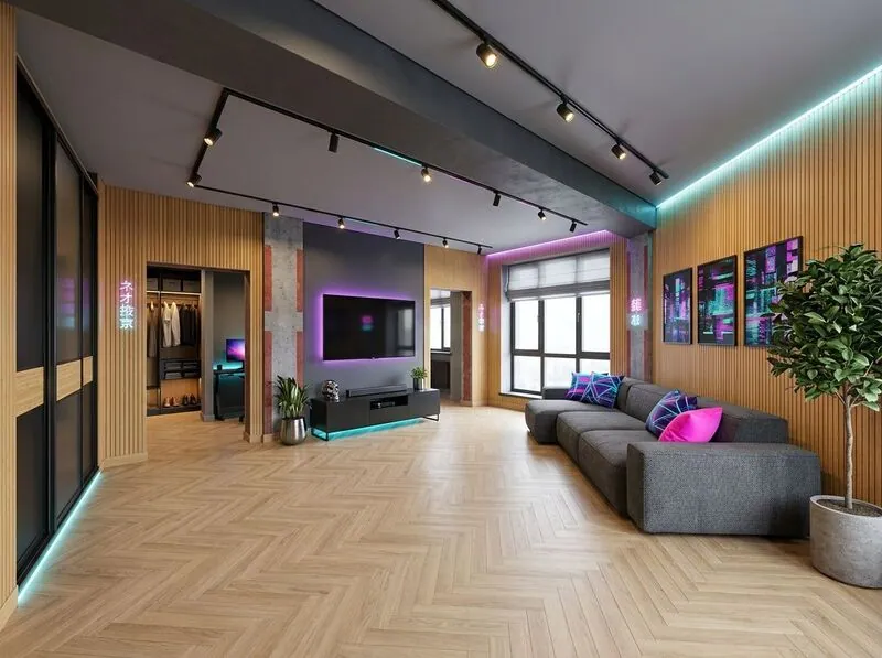 Cyberpunk Living room