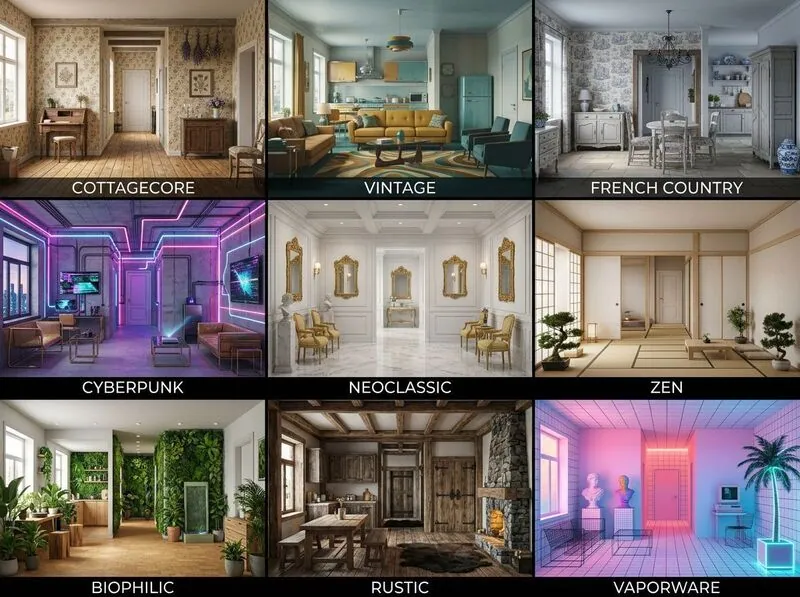 Explore multiple styles Living room