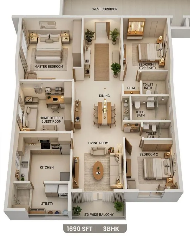 Minimalist Living room