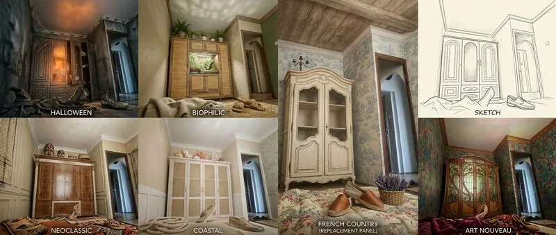 Explore multiple styles Bedroom