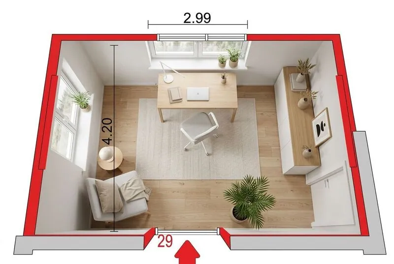 Scandinavian Study room