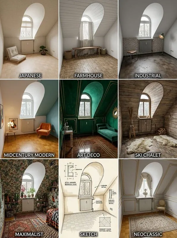 Explore multiple styles Bedroom