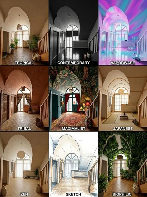 Explore multiple styles Dining room