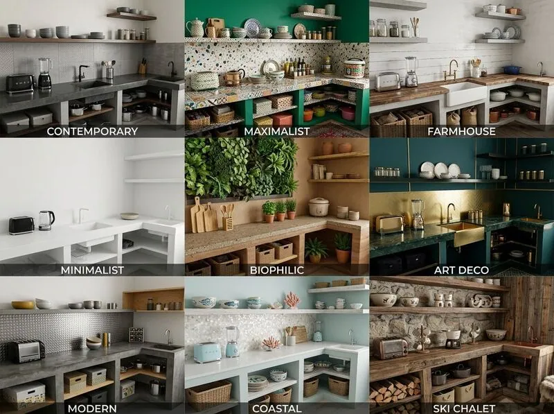 Explore multiple styles Kitchen