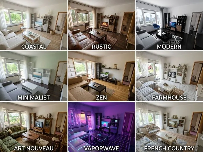 Explore multiple styles Living room