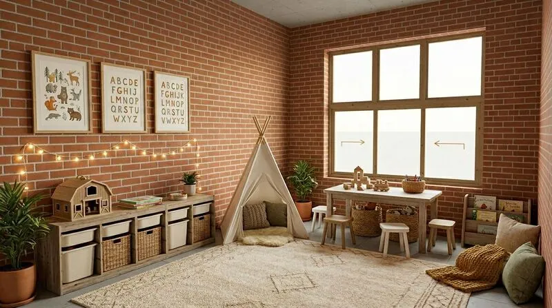 Rustic Kids playroom
