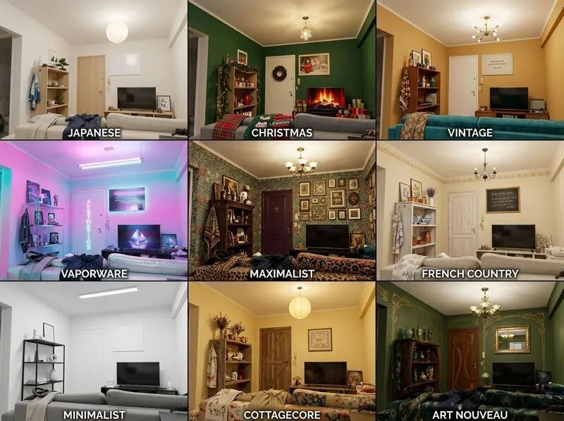 Explore multiple styles Living room