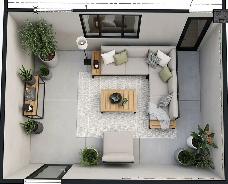 Modern Outdoor patio