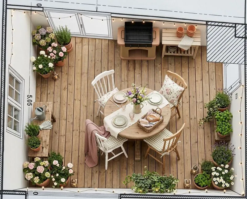 Cottagecore Outdoor patio